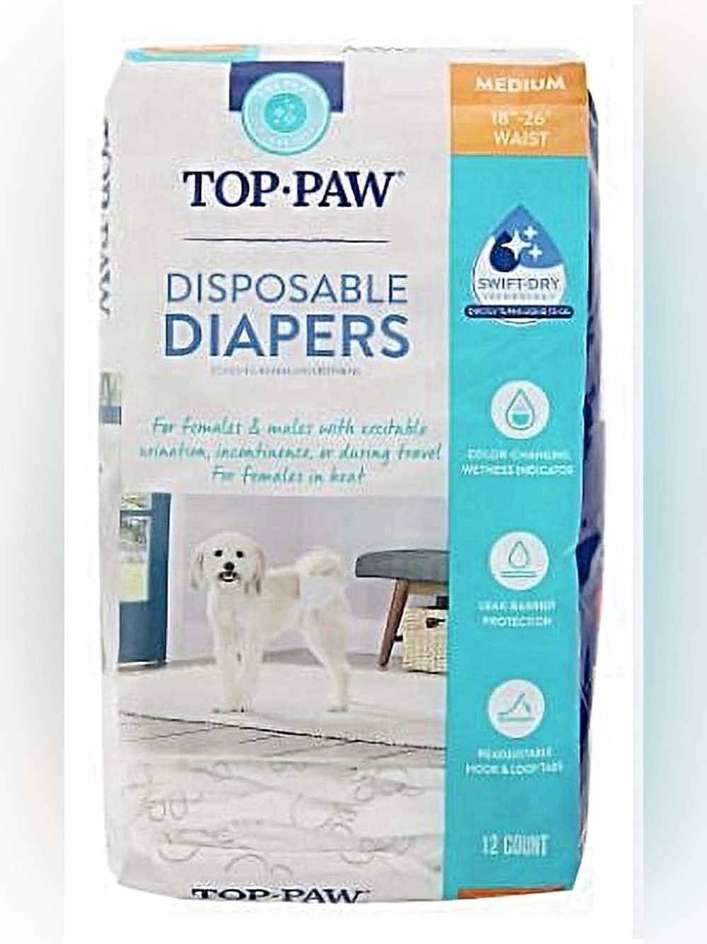 🆕 Top Paw Disposable Dog Diapers
